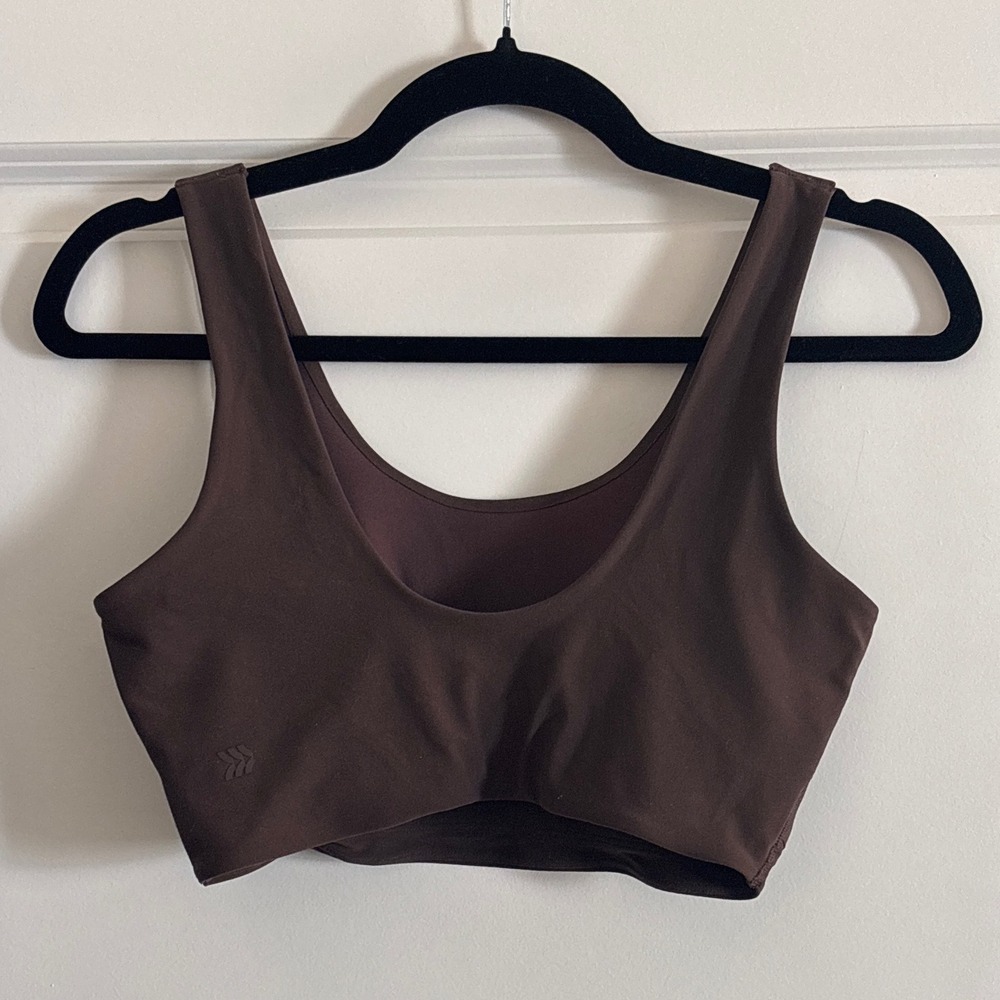 All in Motion Everyday Soft Sports Bra Espresso Brown Medium - Picture 3 of 5